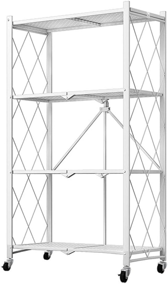 4-Tier Foldable Shelf Unit 34x127x71cm