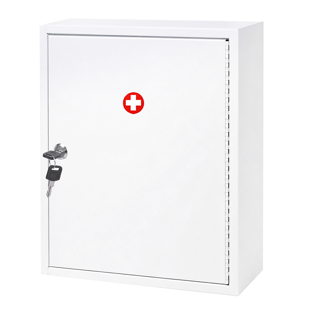 Medicine Storage Lockable Cabinet 39x32.5x14cm