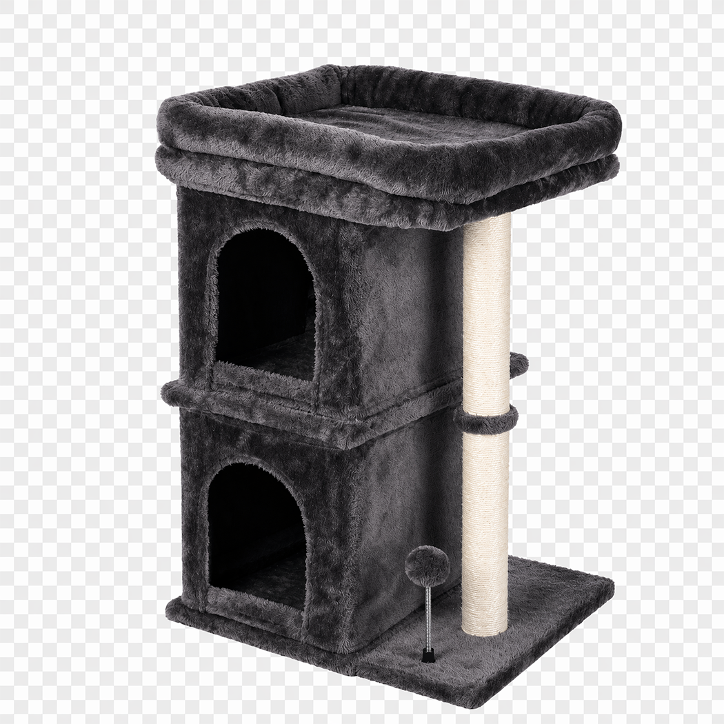 Cat Tree Tower Dark Grey 47x43cm