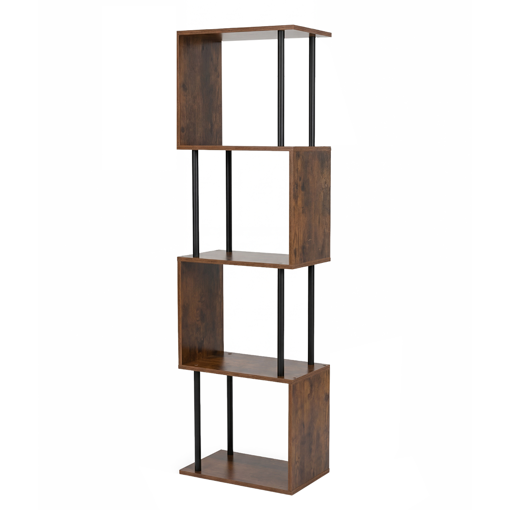 5 Tier Bookshelf Storage Rack 38x24x126cm