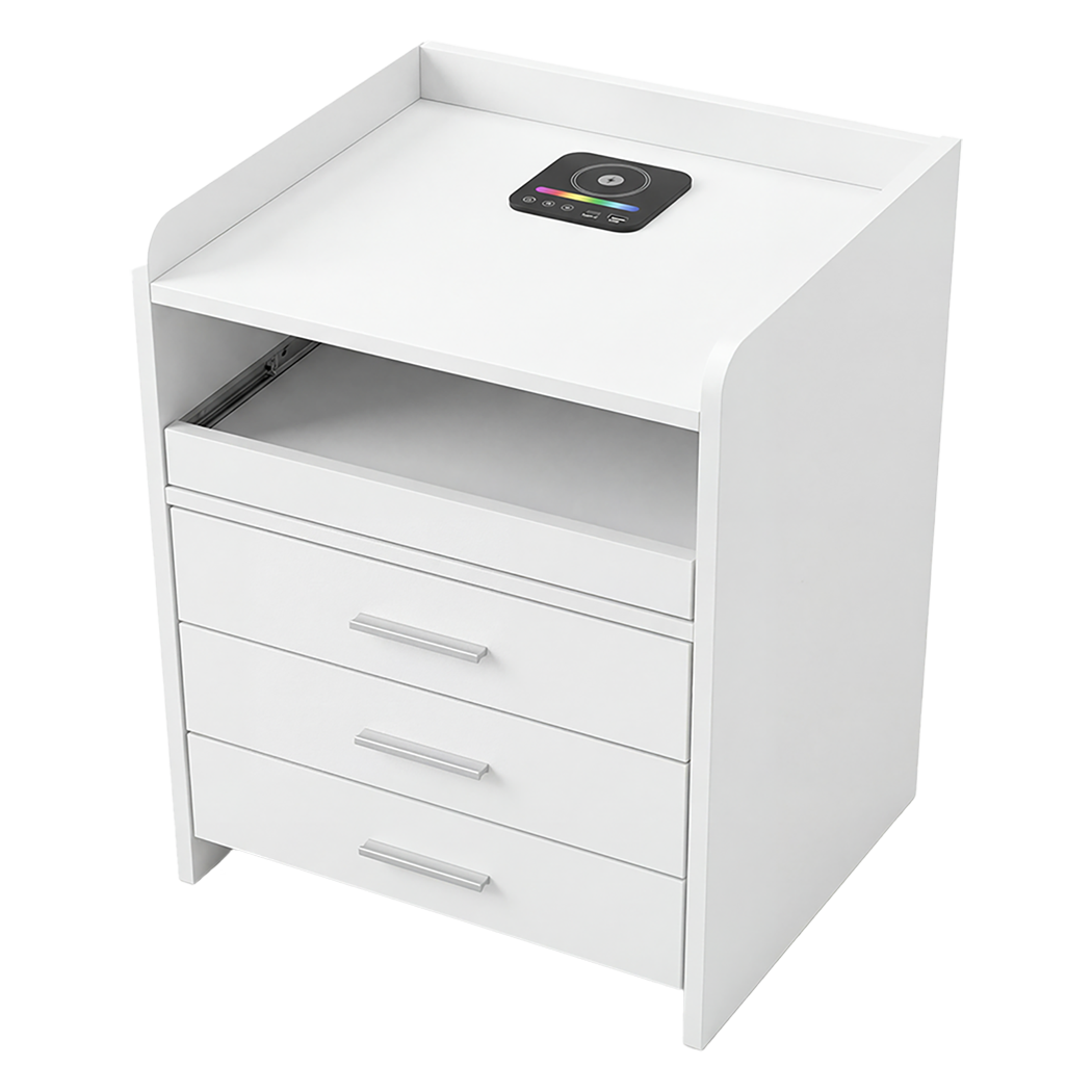Smart Bedside Table With Wireless Charging 39.5x31.5cm