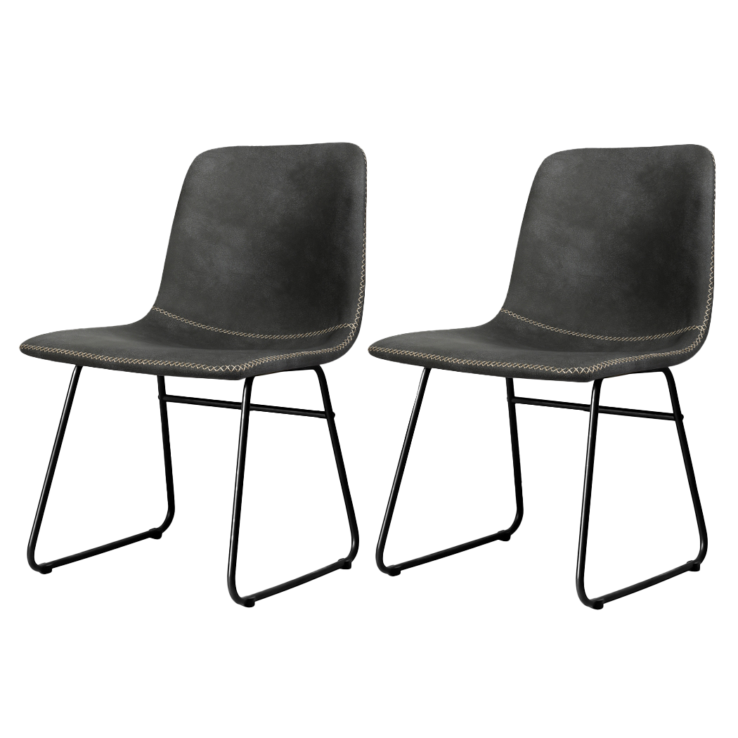 Minimalist 4x Dining Chairs Kitchen Table Wood Finish Classic
