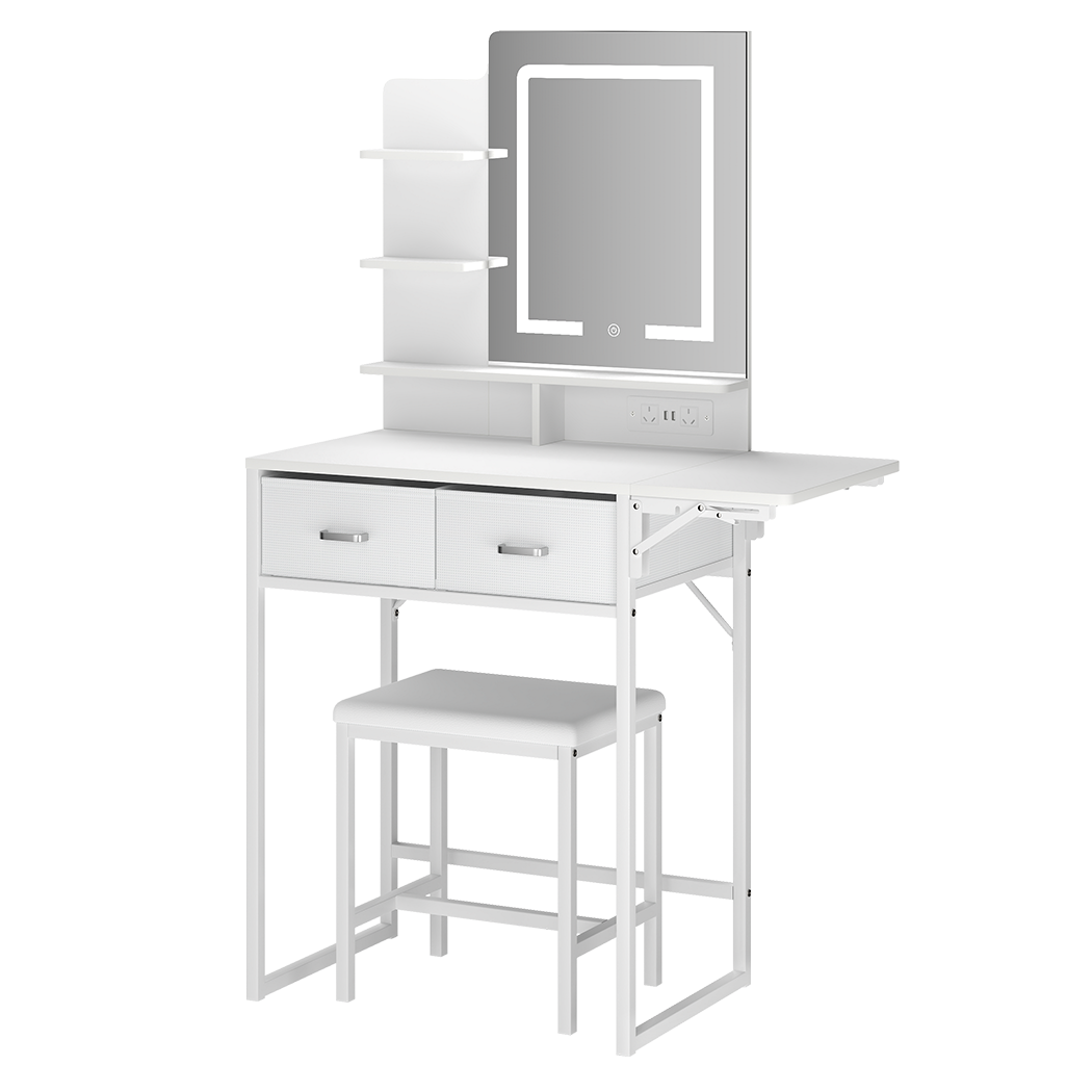 Dressing Table With Led Mirror 83x40x136cm