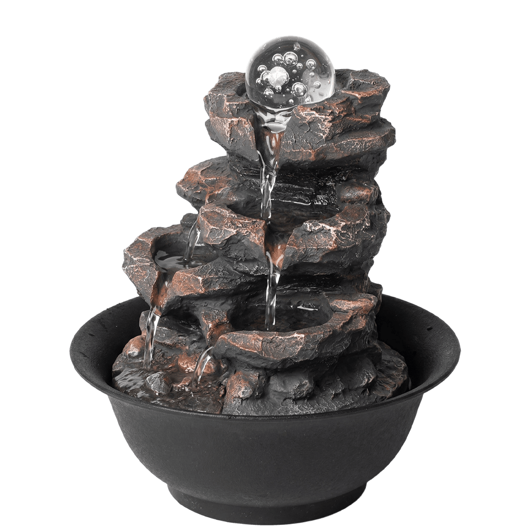 Tabletop Water Fountain 3-Speed 21x21x24cm