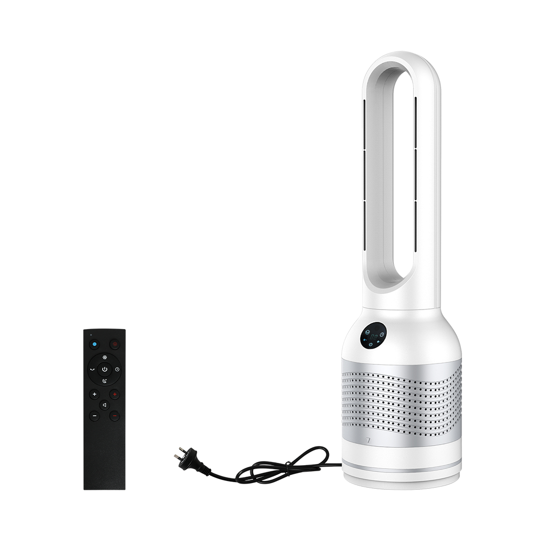 Ergonomic Bladeless Fan Cooler & Heater & Purifying air Soft Cushion