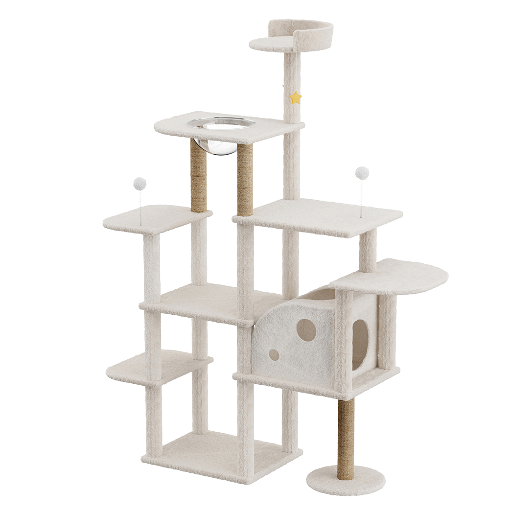 Large Cat Tree Tower 133x49x172cm