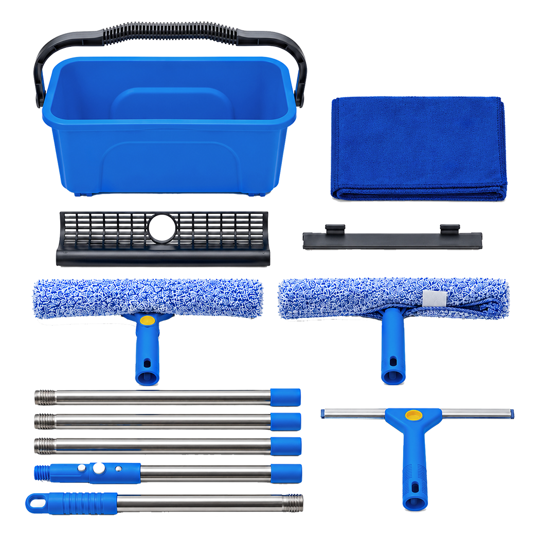 Window Cleaning Kit With Extendable Pole 42x23x18.5cm