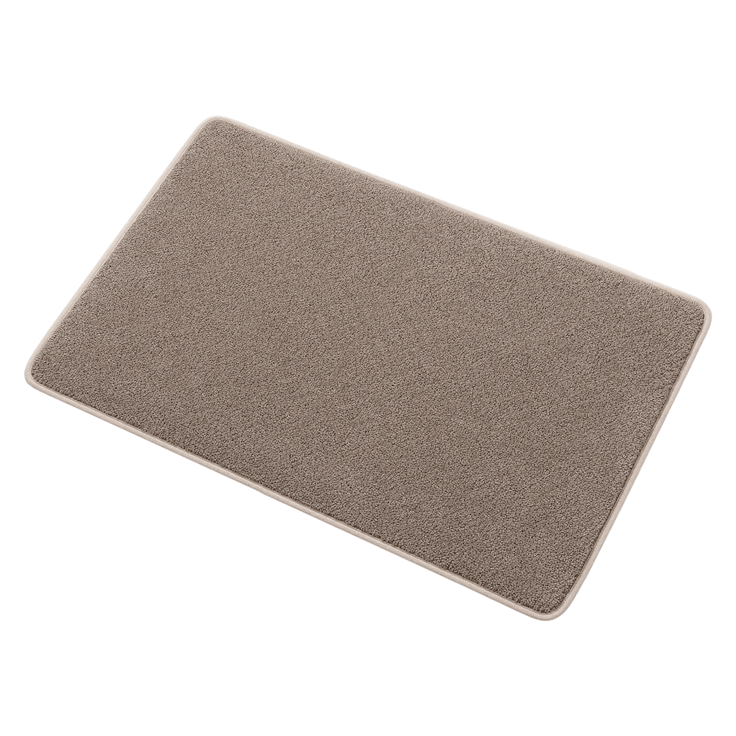 Non Slip Door Mat Beige 80x50x1cm