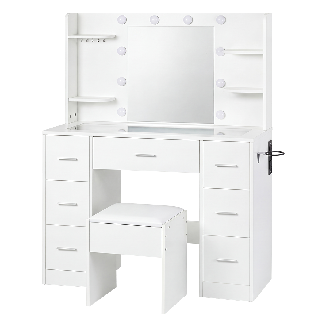 Dressing Table With Lights 110x40x138cm