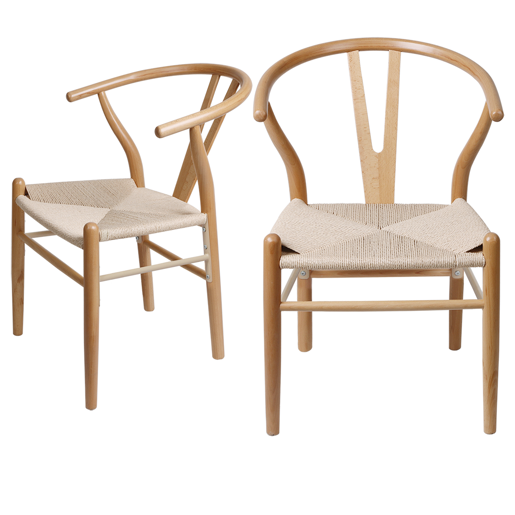 Minimalist 4x Dining Chairs Wooden Hans Comfortable Design