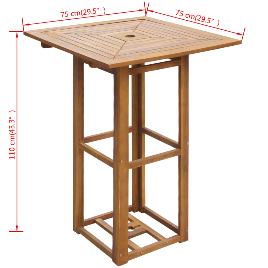 Bistro Table /Solid Acacia Wood