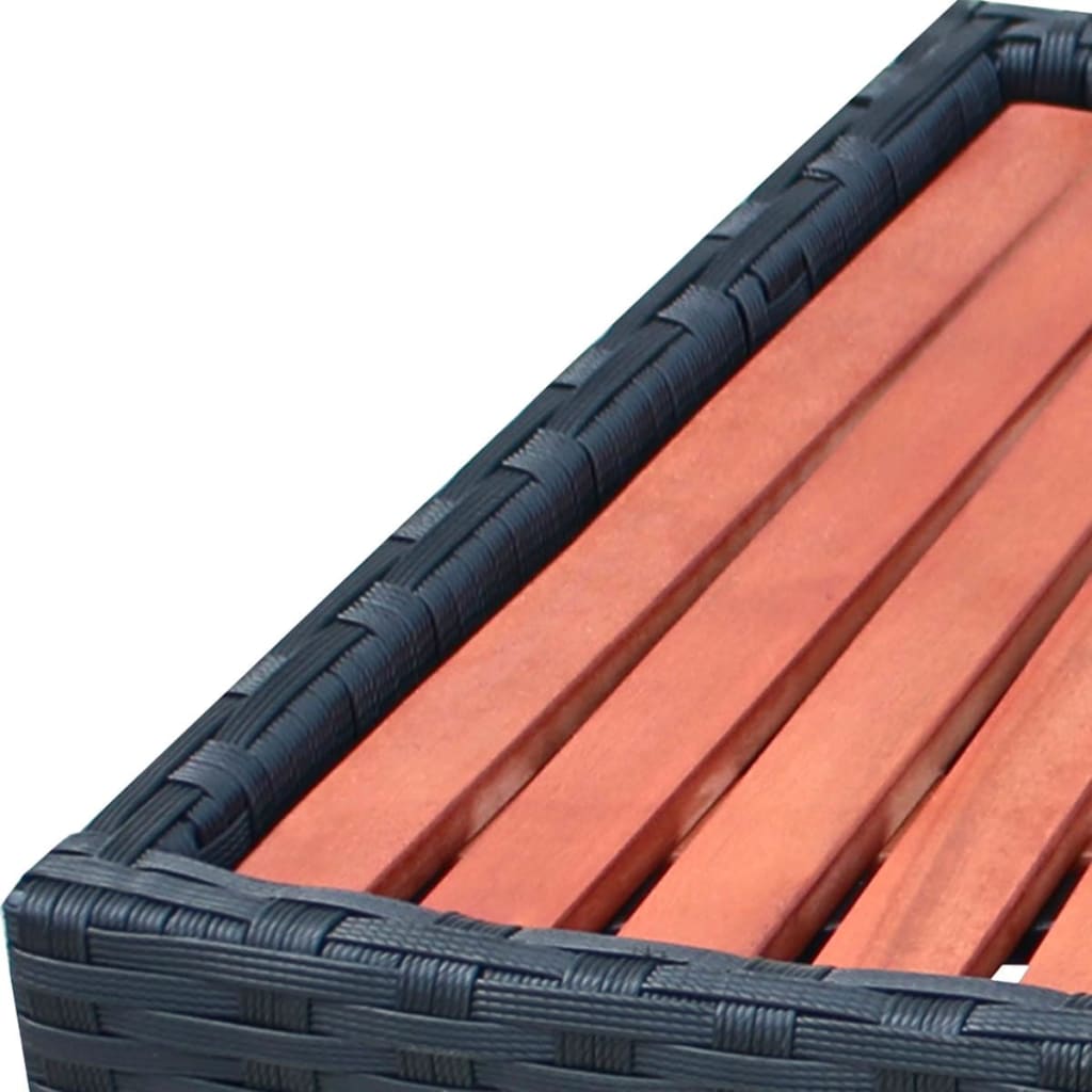 Spa Step Poly Rattan Black
