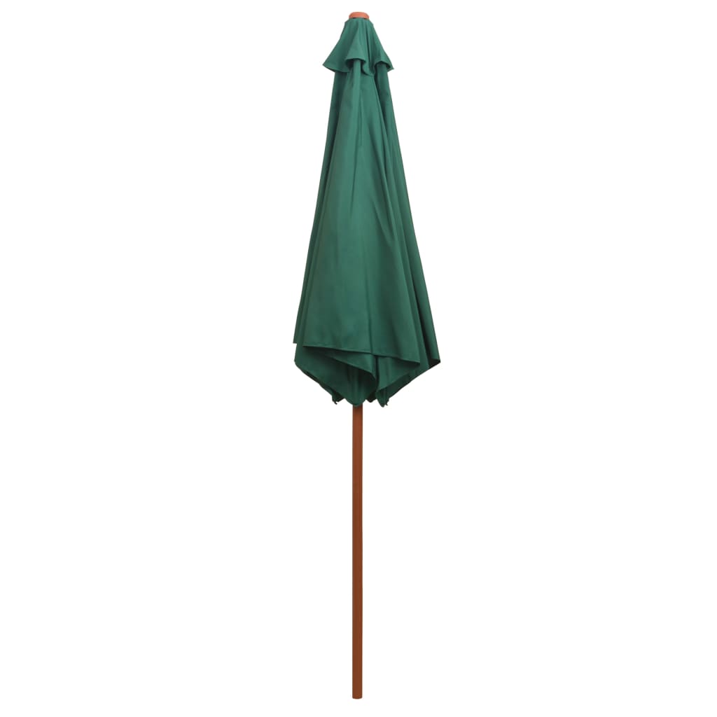 Parasol Wooden Pole Green