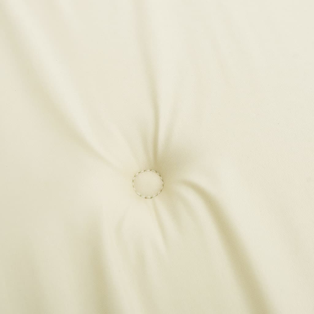 Garden Bench Cushion Cream Oxford Fabric