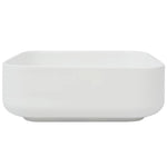 Basin Square Ceramic White  M