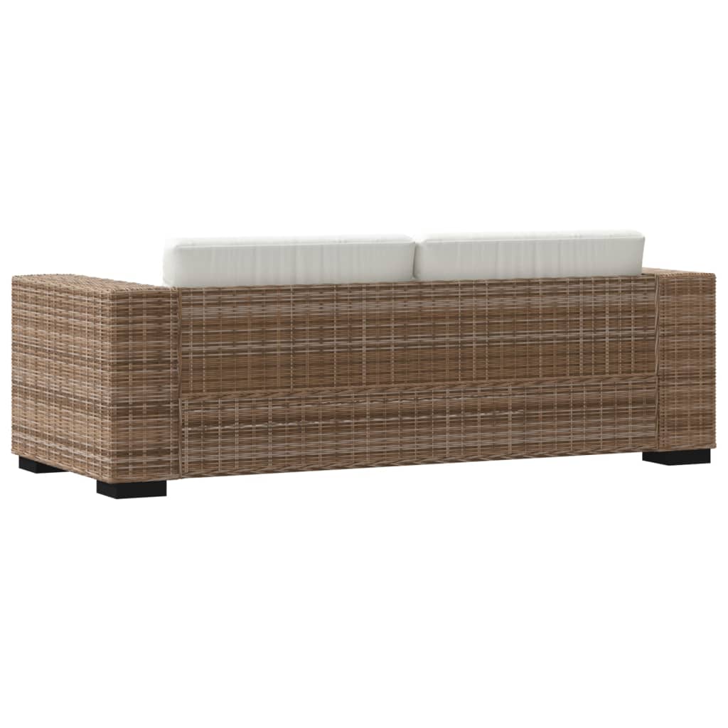 Eight Piece 3-Seater Sofa Set Real Rattan