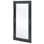 Wall Mirror  Baroque Style Black