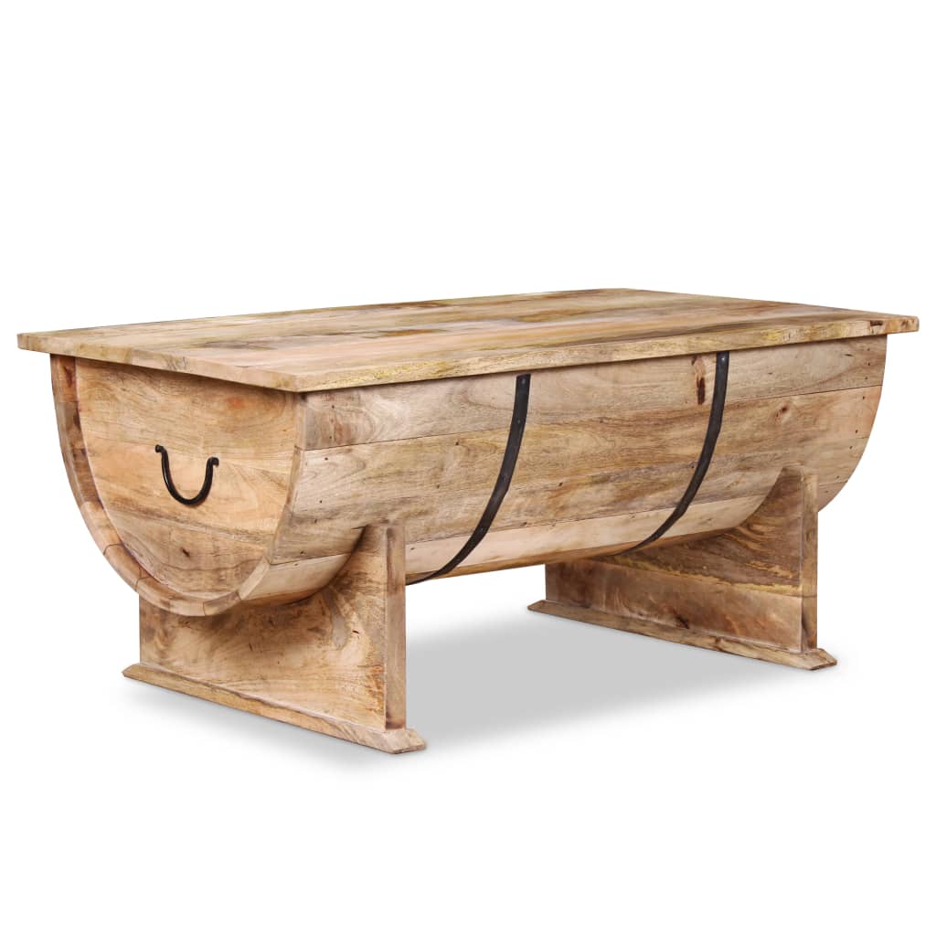 Coffee Table Solid Mango Wood - 88×50×40cm