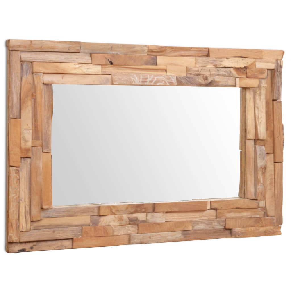 Decorative Mirror Teak Rectangular - 90×60cm