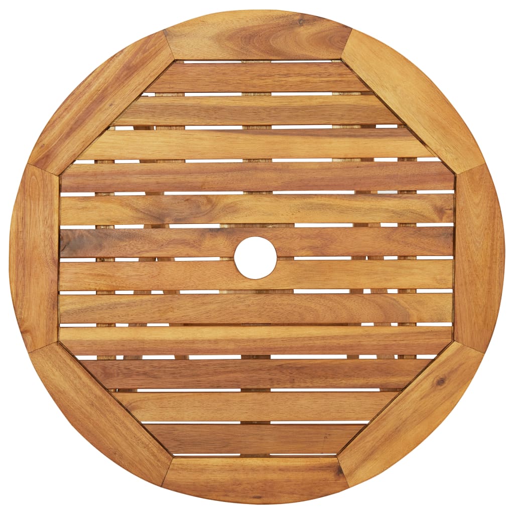 3 Piece Folding Bistro Set solid Acacia Wood - 60×74cm