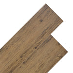 PVC Flooring Planks 5.26 mÃ‚Â² 2 mm Walnut Brown