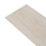 Self-adhesive PVC Flooring Planks 5.02 mÃ‚Â² 2 mm Oak Classic White