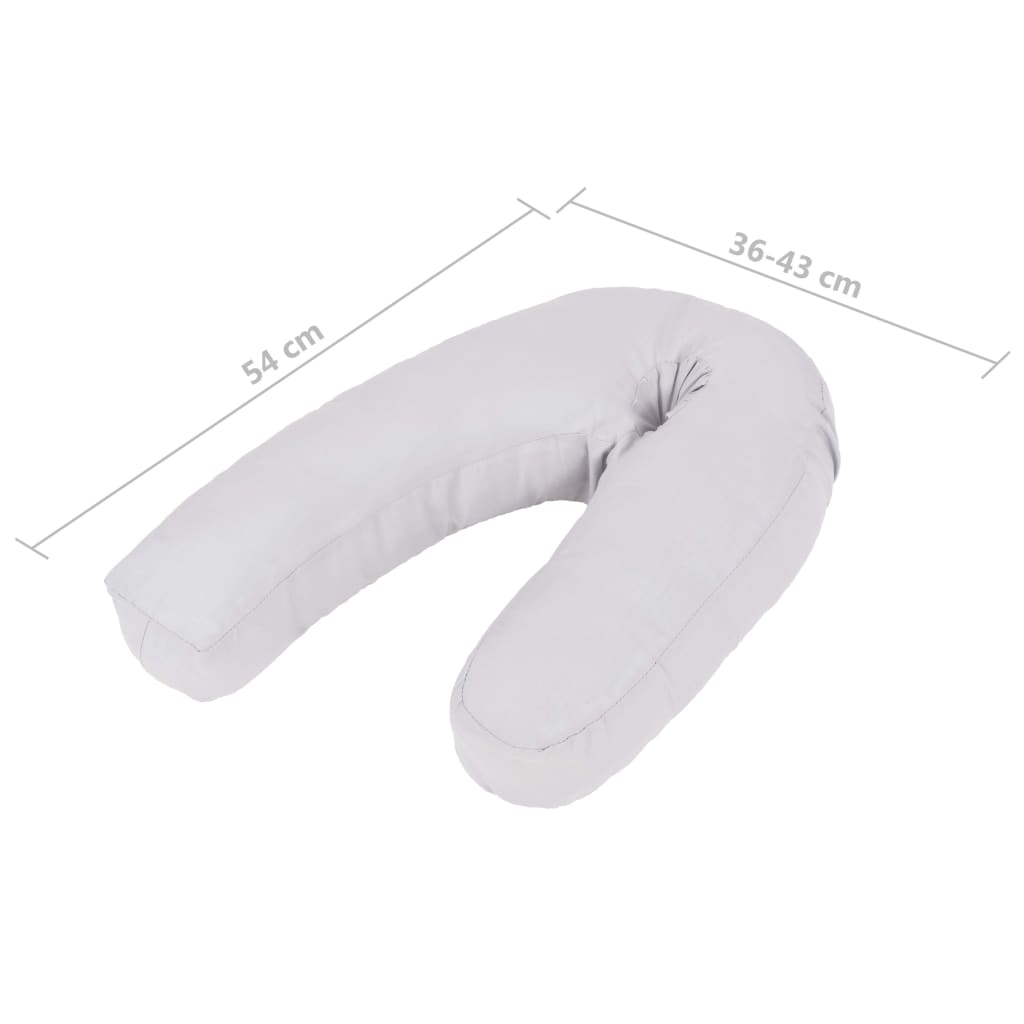 Pregnancy Pillow J-Shaped (Grey)