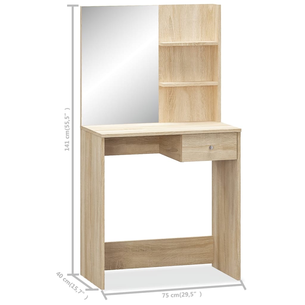 Dressing Table Chipboard Oak