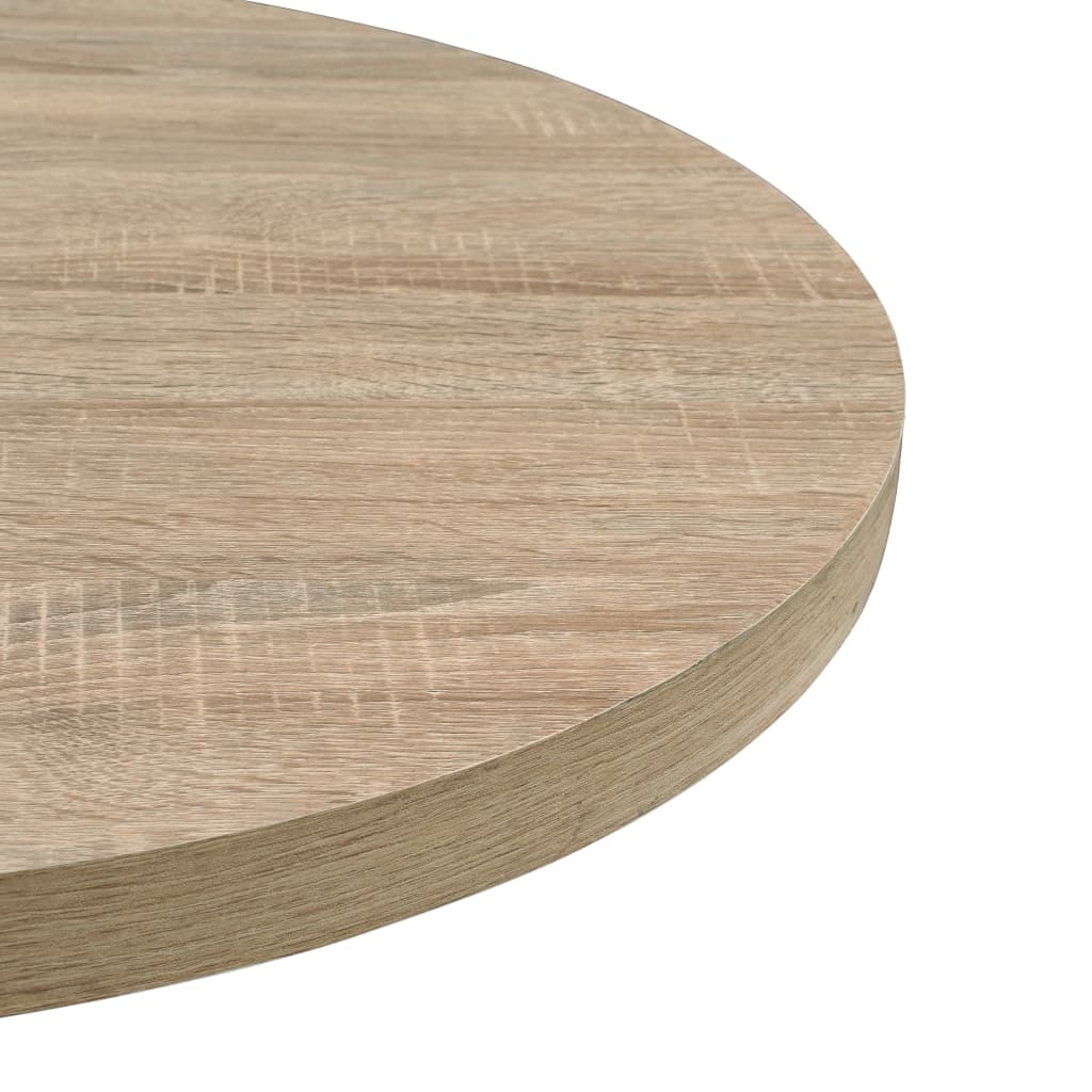 Bistro Table MDF and Steel Round Oak