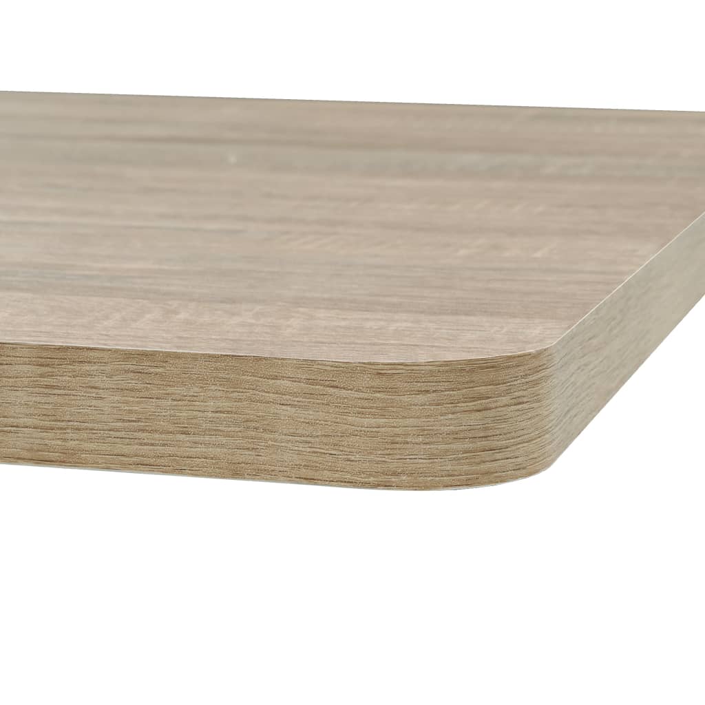 Bistro Table MDF and Steel Square Oak Colour
