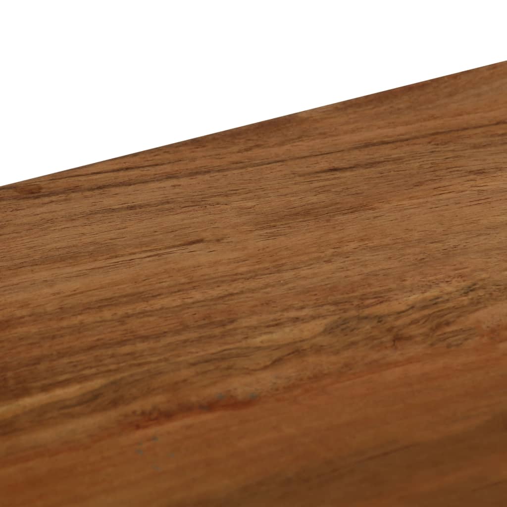 Dining Bench Solid Acacia Wood and Steel