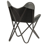 Butterfly Chair Grey Kids Size Real Leather