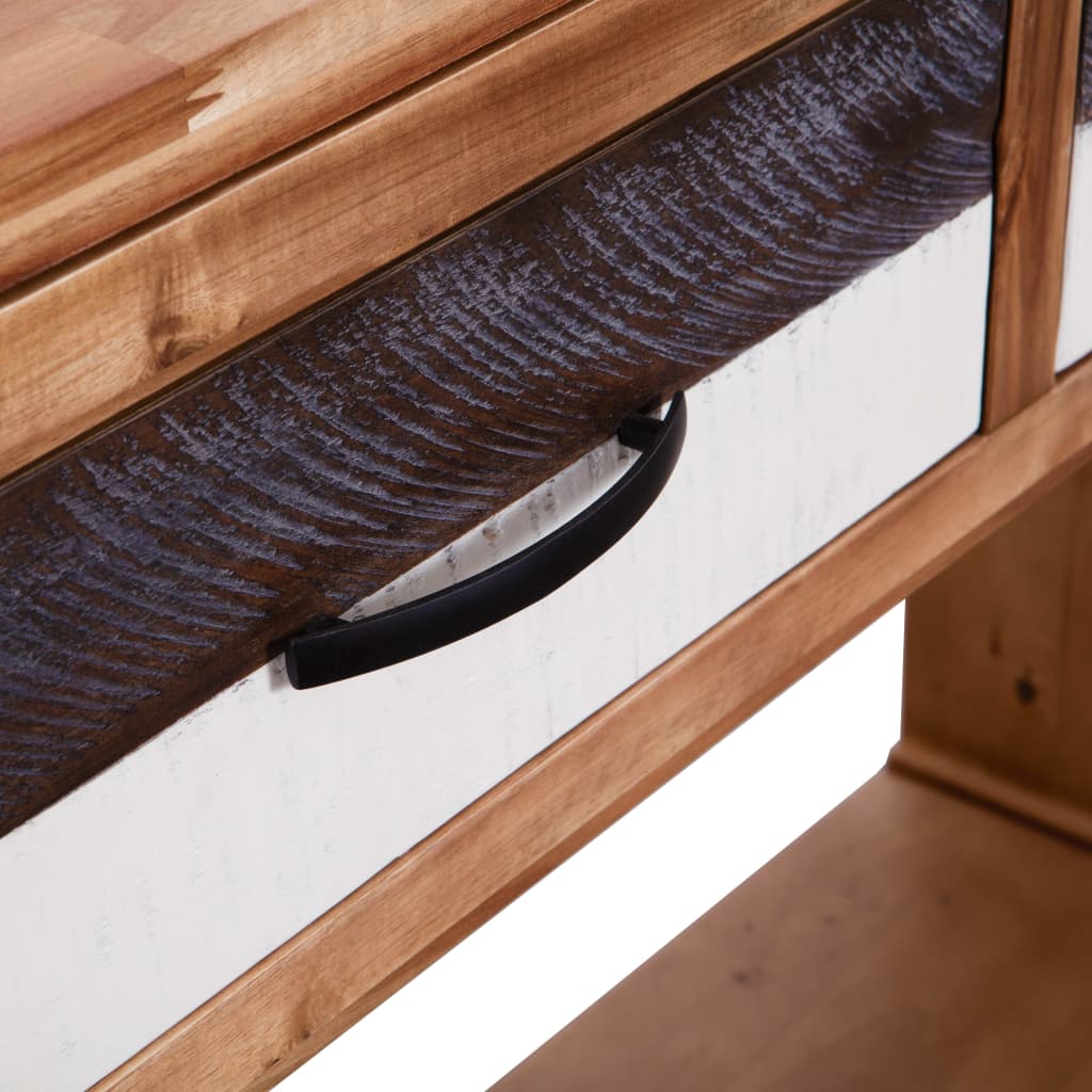 Console Table Solid Acacia Wood - 86×30×75cm