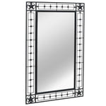 Wall Mirror Rectangular Black