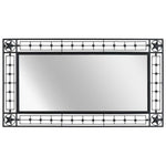 Wall Mirror Rectangular Black