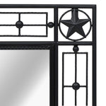 Wall Mirror Rectangular Black