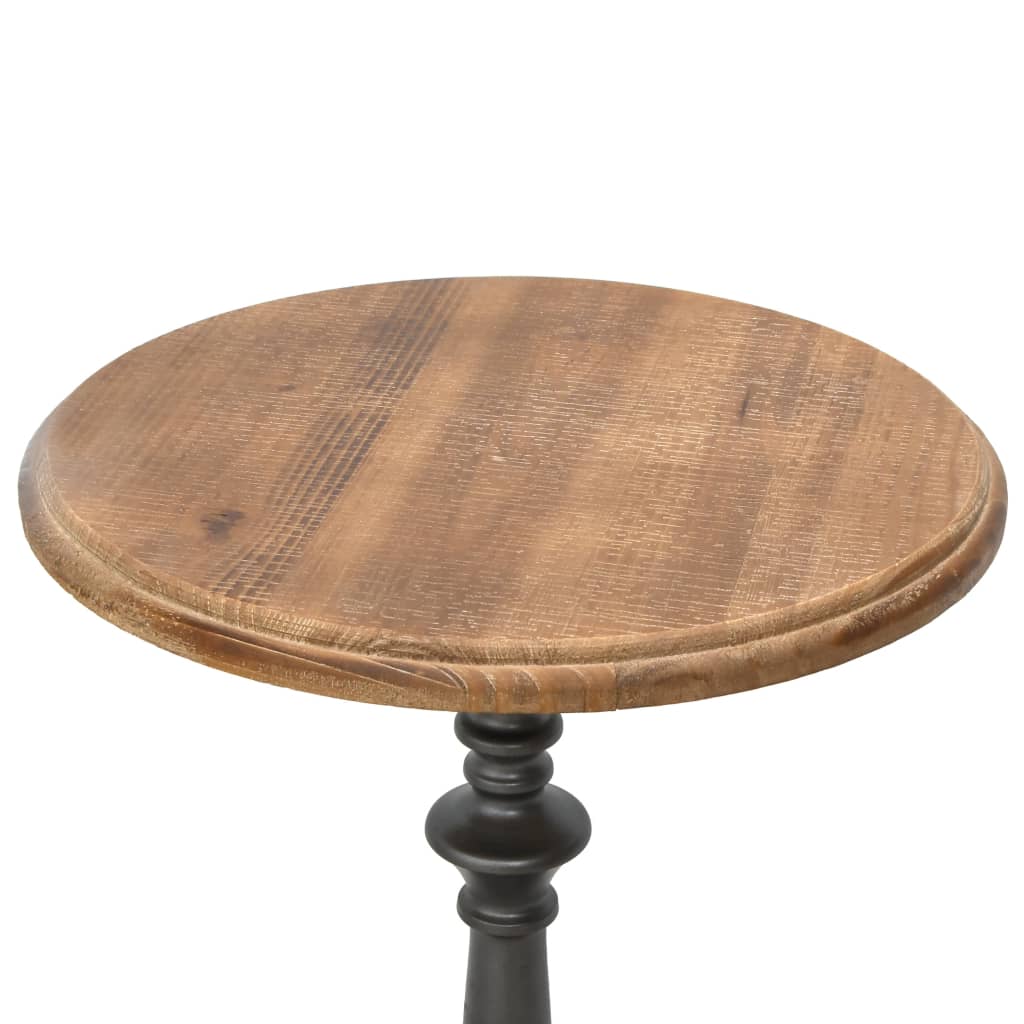 End Table Solid Fir Wood Brown