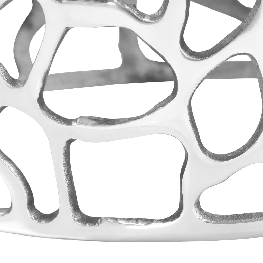 Coffee Table Casted Aluminium Silver