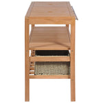 Bathroom Vanity Cabinet with 4 Baskets Solid Teak