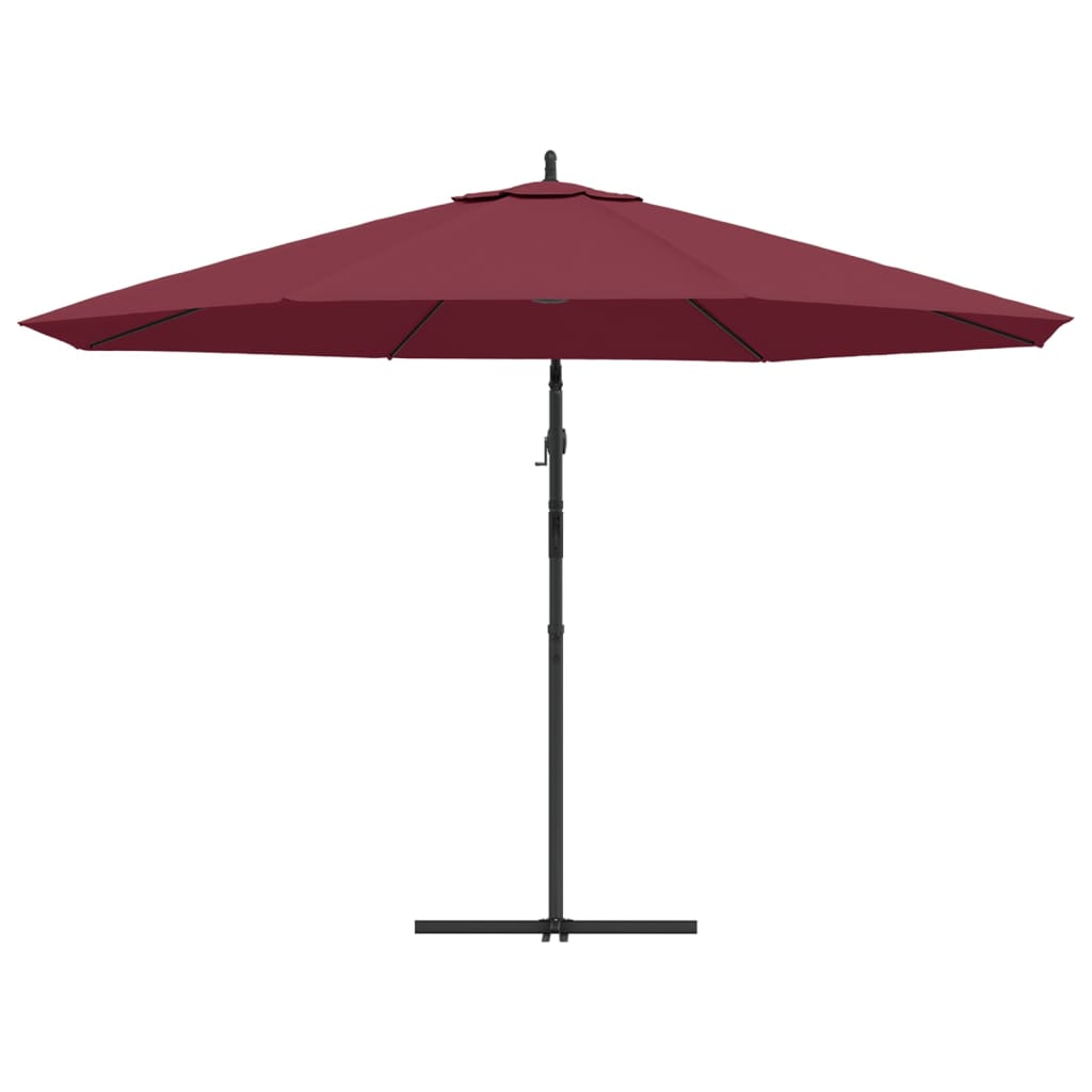 Cantilever Umbrella with Aluminium Pole Bordeaux Red