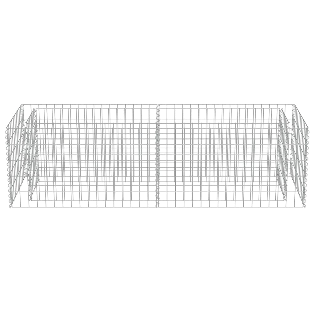 Gabion Planter Galvanised Steel "Silver"