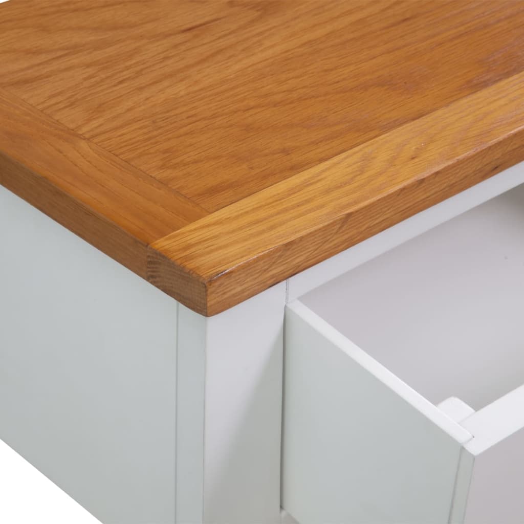 Console Table Solid Oak Wood - 83×30×73cm