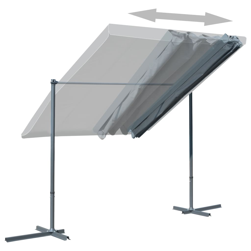 Gazebo with Tiltable Retractable Roof Anthracite