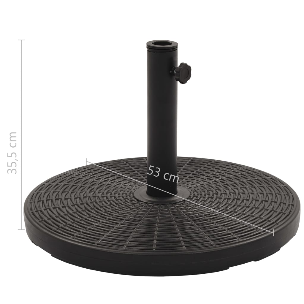 Parasol Base Black Round 25 kg