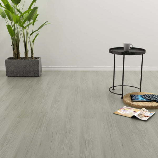 Self-adhesive Flooring Planks 4.46 mÃ‚Â² 3 mm PVC Grey