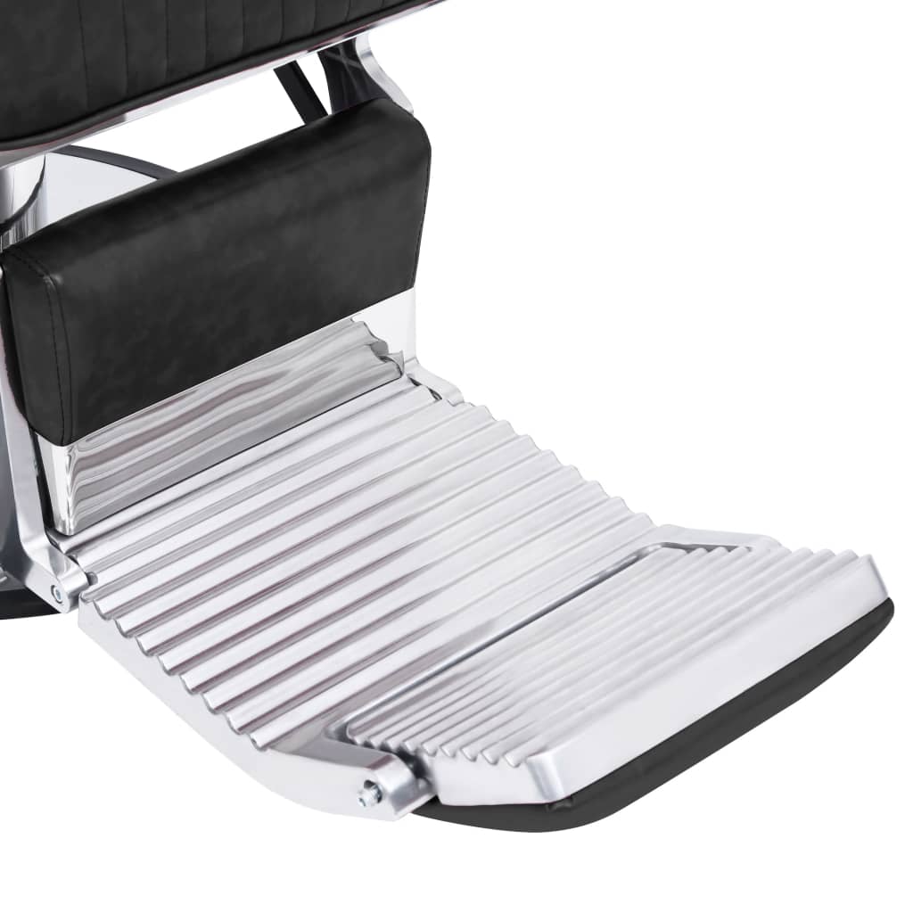 Industrial Barber Chair Black Leather