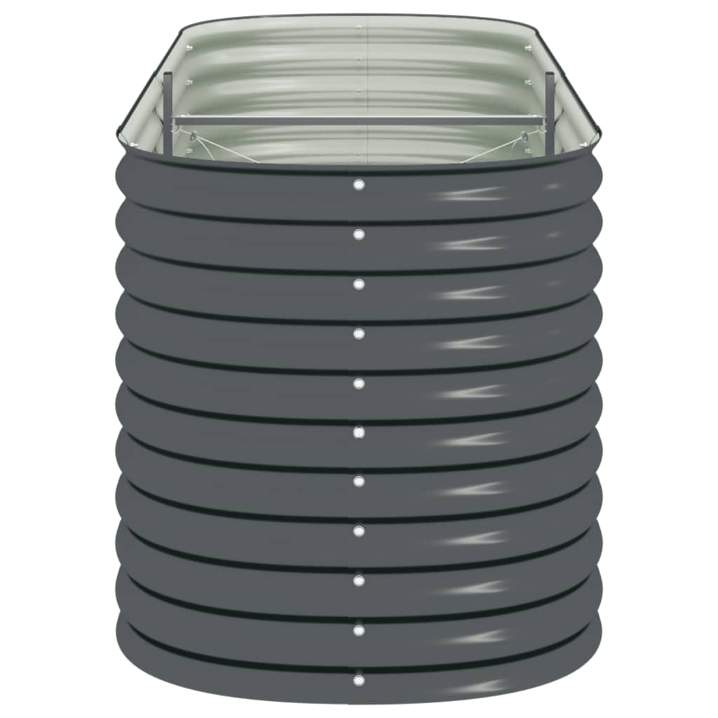 Garden Planter Galvanised Steel-Grey