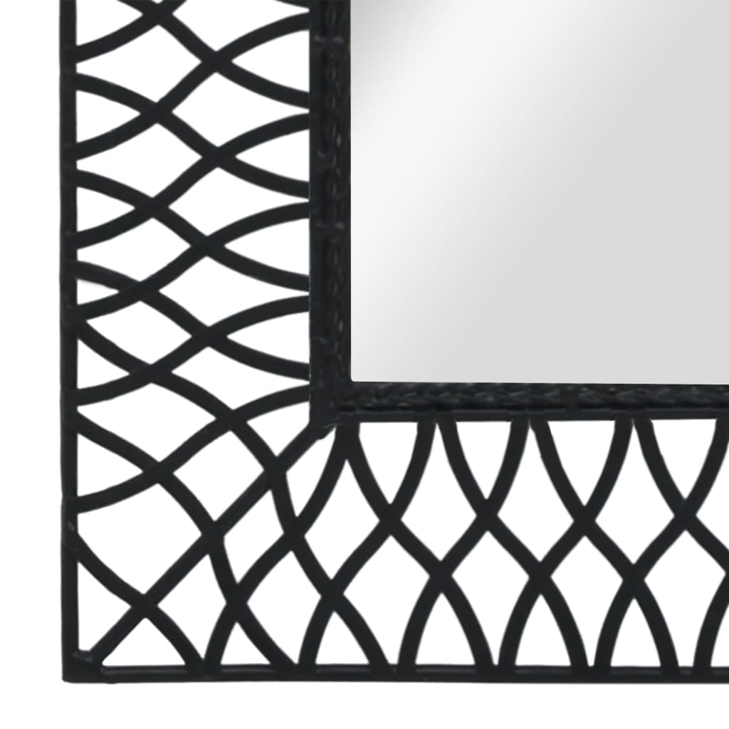 Garden Wall Mirror Arched -Black