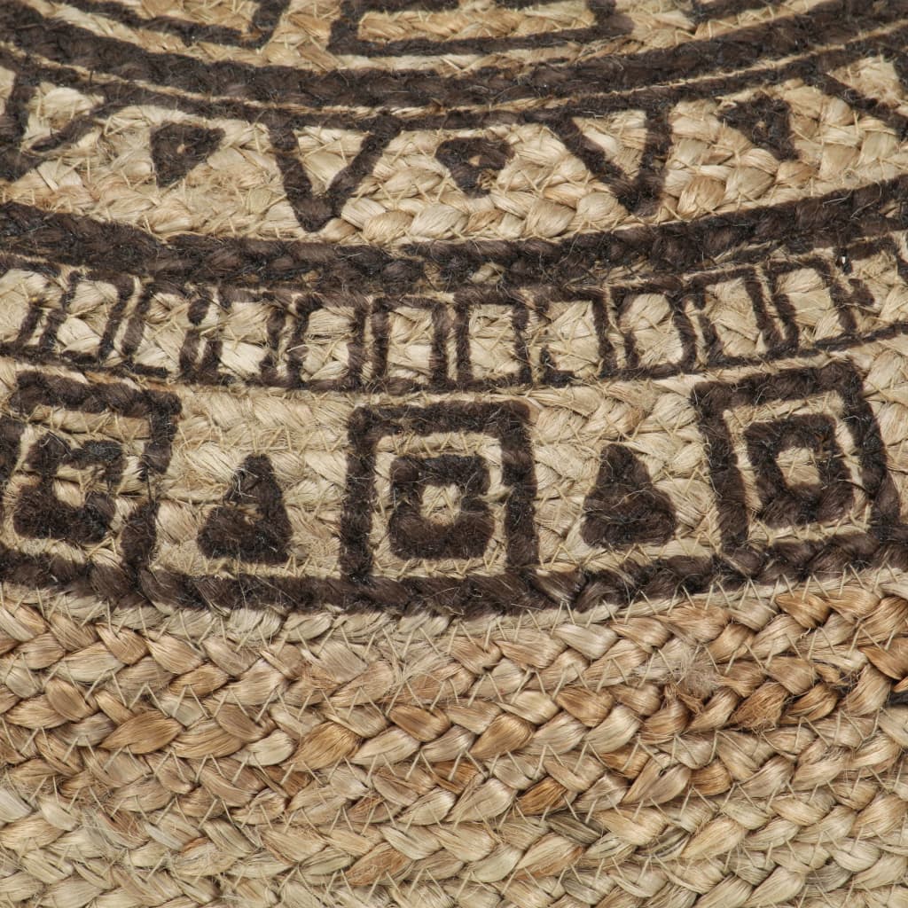 Handmade Pouffe Brown Jute