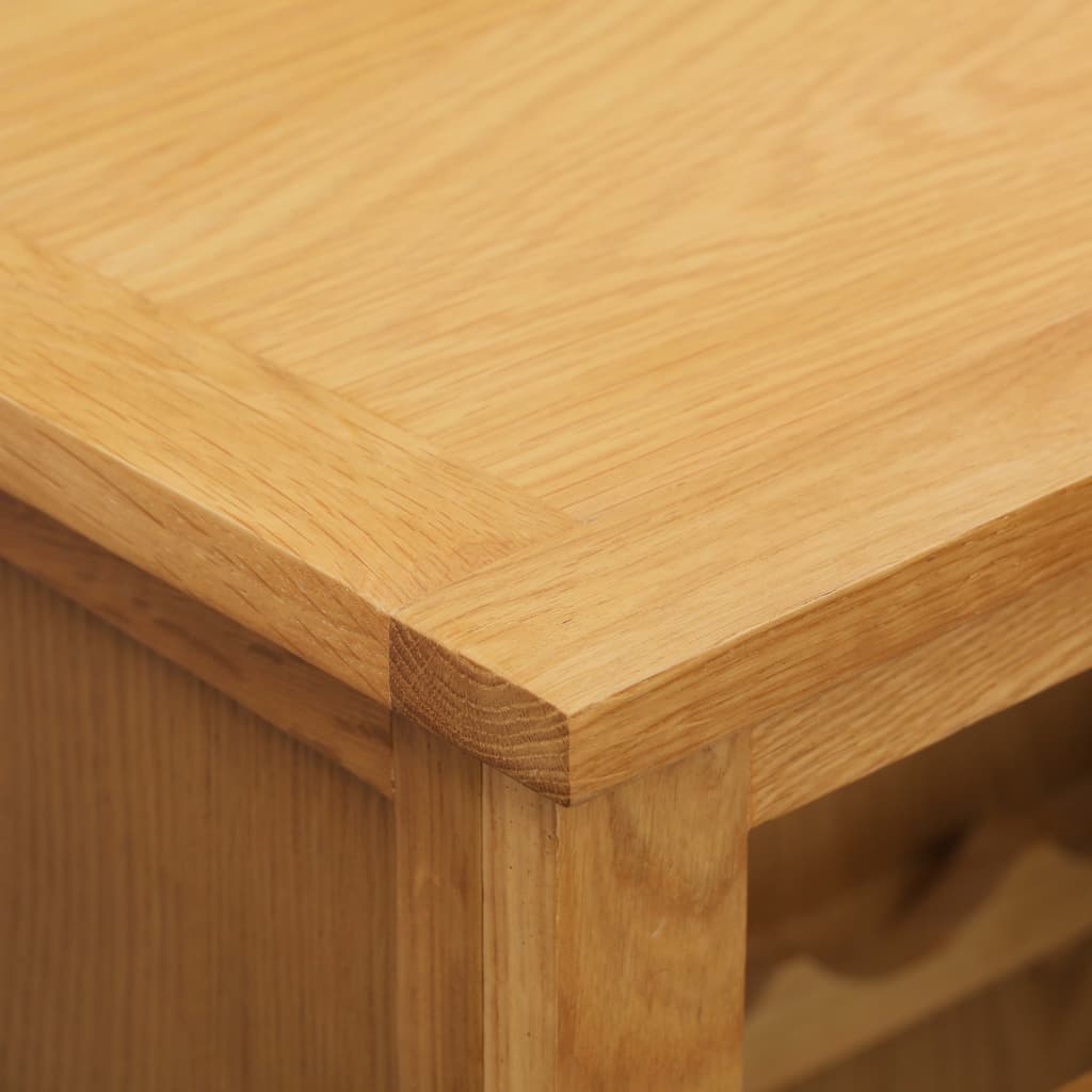 Wine Cabinet Solid Oak Wood